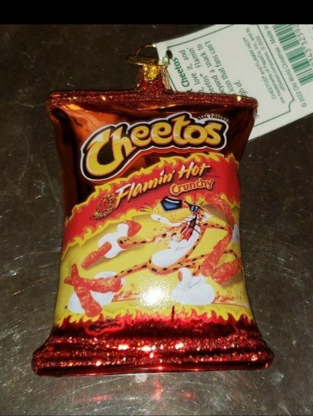 Old World Christmas Flamin' Hot Cheetos Christmas Ornament